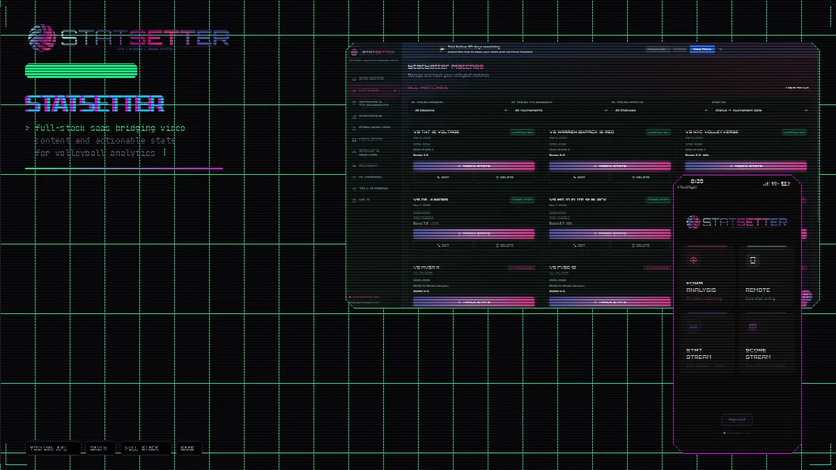 StatSetter — Sports Analytics SaaS